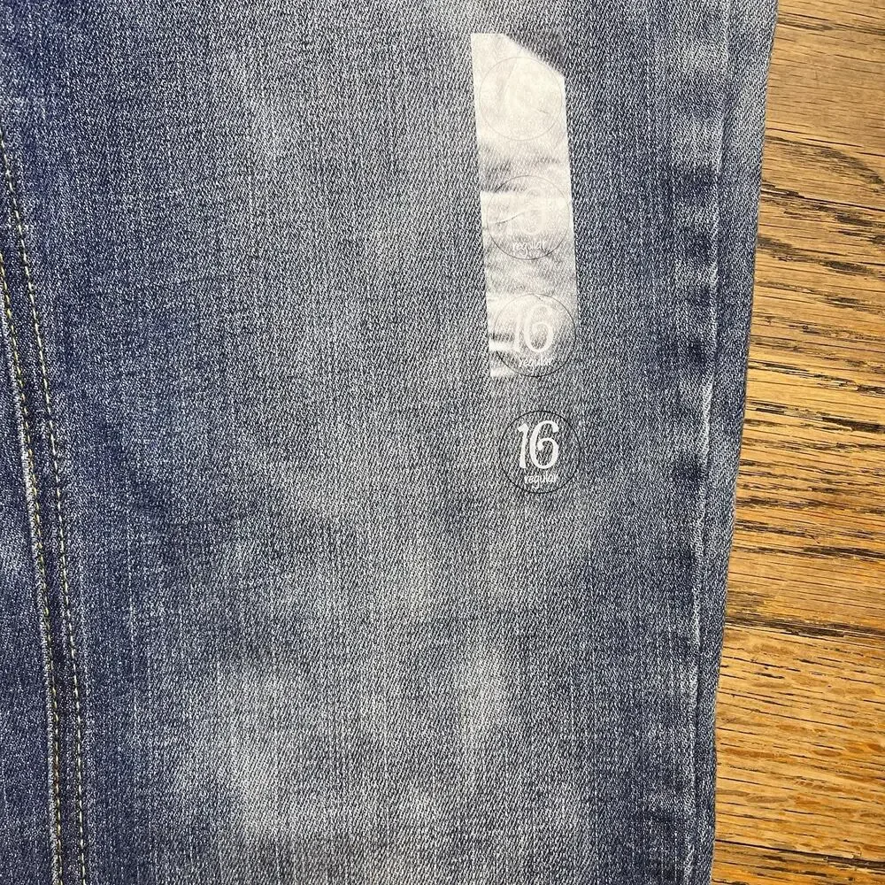 Girls Size 16 Skinny Bootcut Jeans Denim Blue Lot New MSRP $96 Justice Sonoma